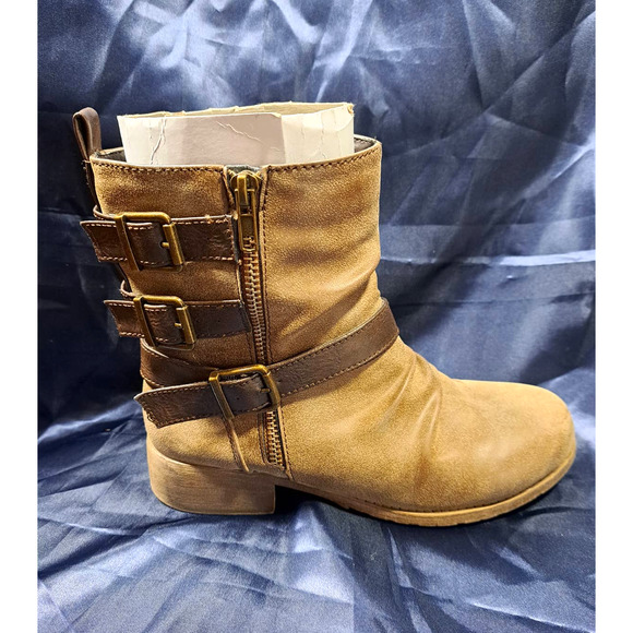 Jelly Pops Rustic Marian Mid-Calf Buckle Boots. Women's Size 6.5 - Picture 2 of 10